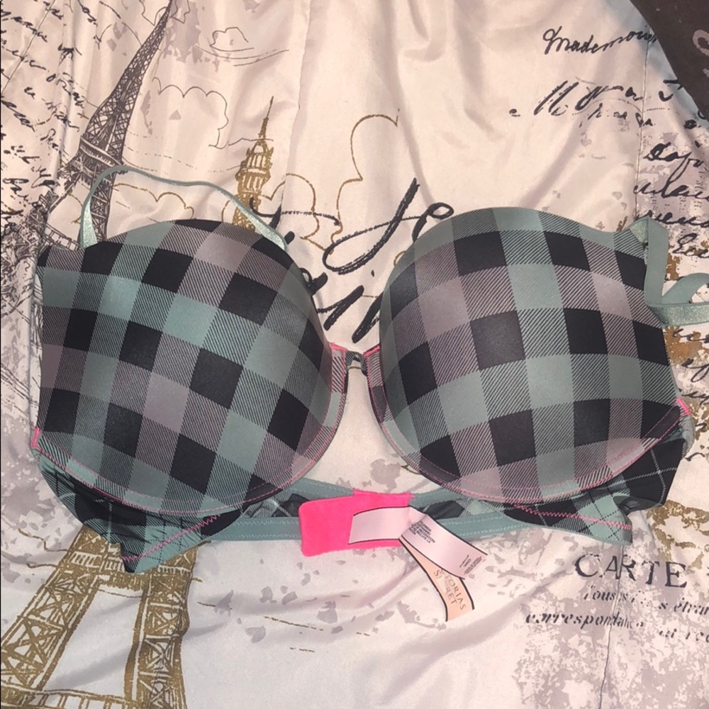 Plaid bra